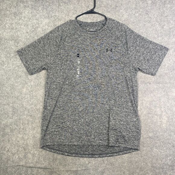Under Armour The Tech Tee Loose Heather Pullover Casual T-shirt Tee Large Gym - Picture 1 of 7